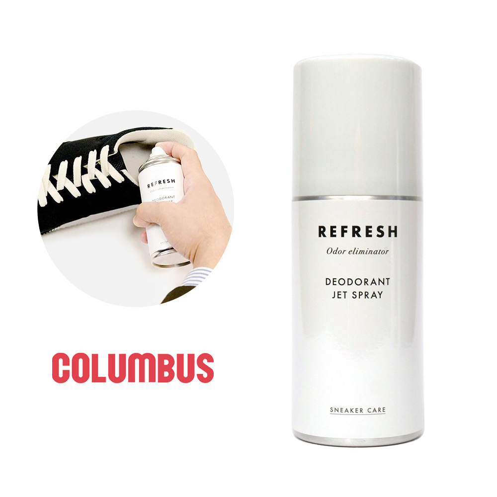 コロンブス スニーカーケア デオドラントジェットスプレー 180ml SC REFRESH 靴用 臭い消し 消臭 抗菌 芳香 | COLUMBUS