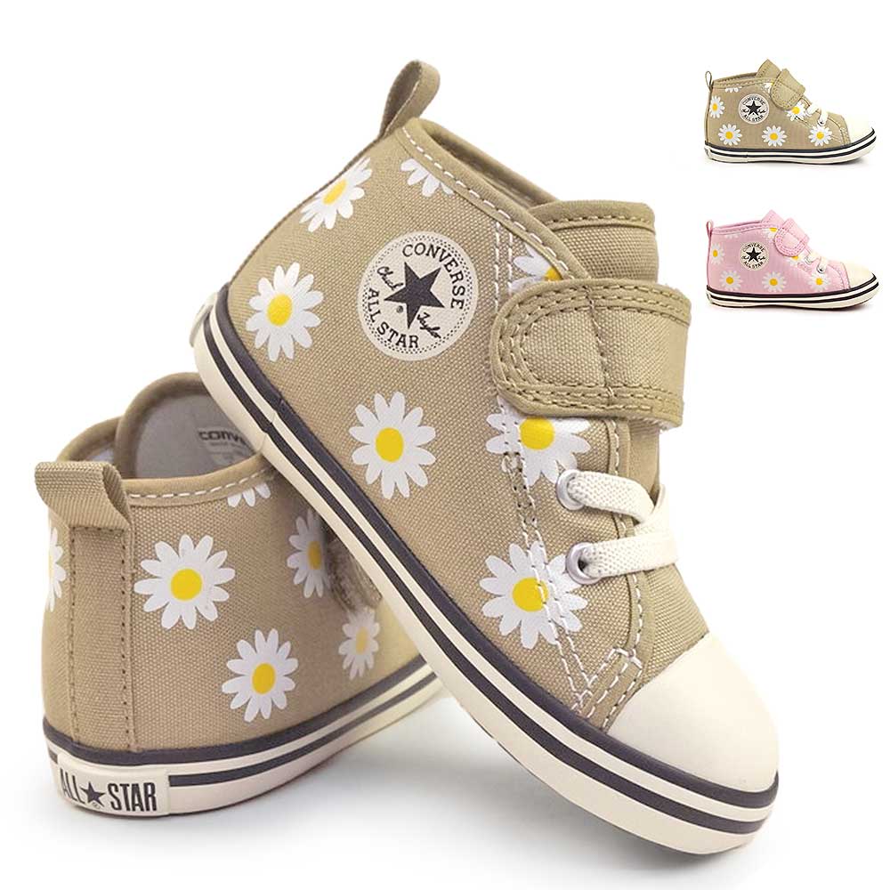コンバース ベビーオールスター Ｎ デイジーフラワー Ｖ−１ ベビースニーカー キャンバス キッズ 子供 靴 マジックテープ | CONVERSE | 04
