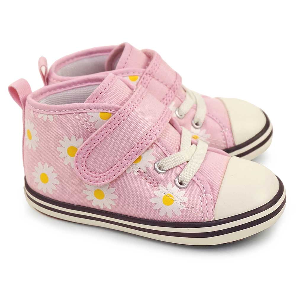 コンバース ベビーオールスター Ｎ デイジーフラワー Ｖ−１ ベビースニーカー キャンバス キッズ 子供 靴 マジックテープ | CONVERSE | 01