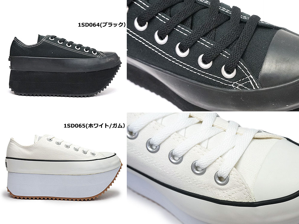 美品　コンバースオールスターMJチャンキーボート厚底スニーカー サイズ24 コンバース オールスター チャンキーボートOX 厚底スニーカー