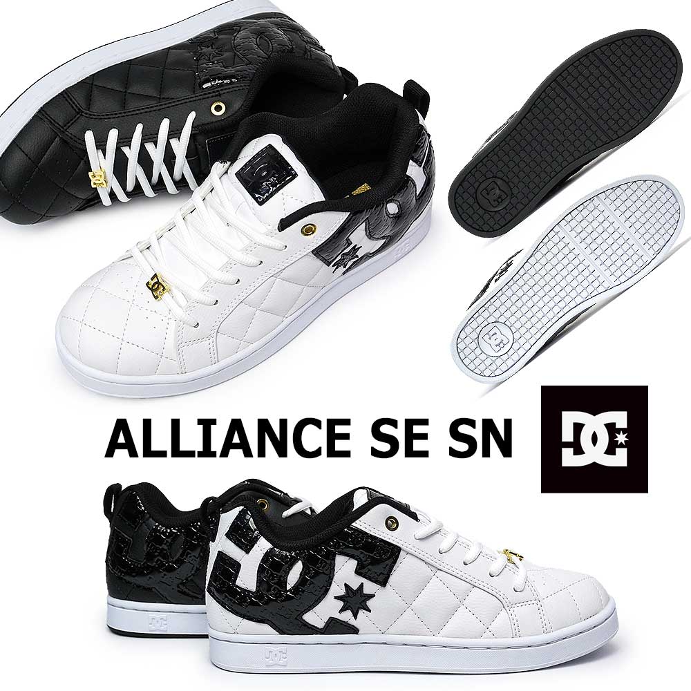 DC メンズ スニーカー DM234024 アライアンス SE SN レディース キルティング ビッグロゴ | DC SHOES | 05