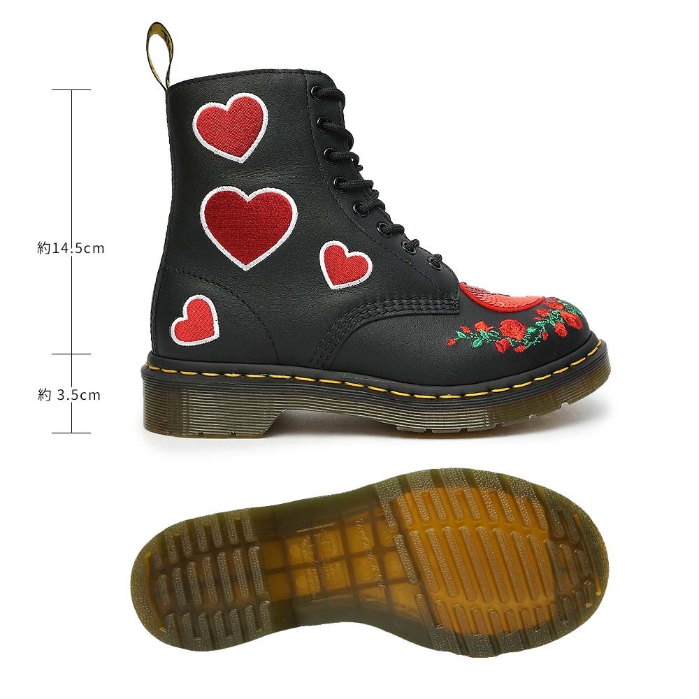 A17723 美品 限定 ドクターマーチン 1460ハート8ホールブーツ UK4 Dr.Martens（ドクターマーチン） 8ホール ブーツ 1460 パスカル ハート