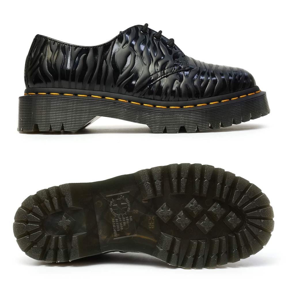 ドクターマーチン　1461 BEX ZEBRA EMBOSS 1461 Bex Zebra Emboss Leather Oxford Shoes in Black | Dr