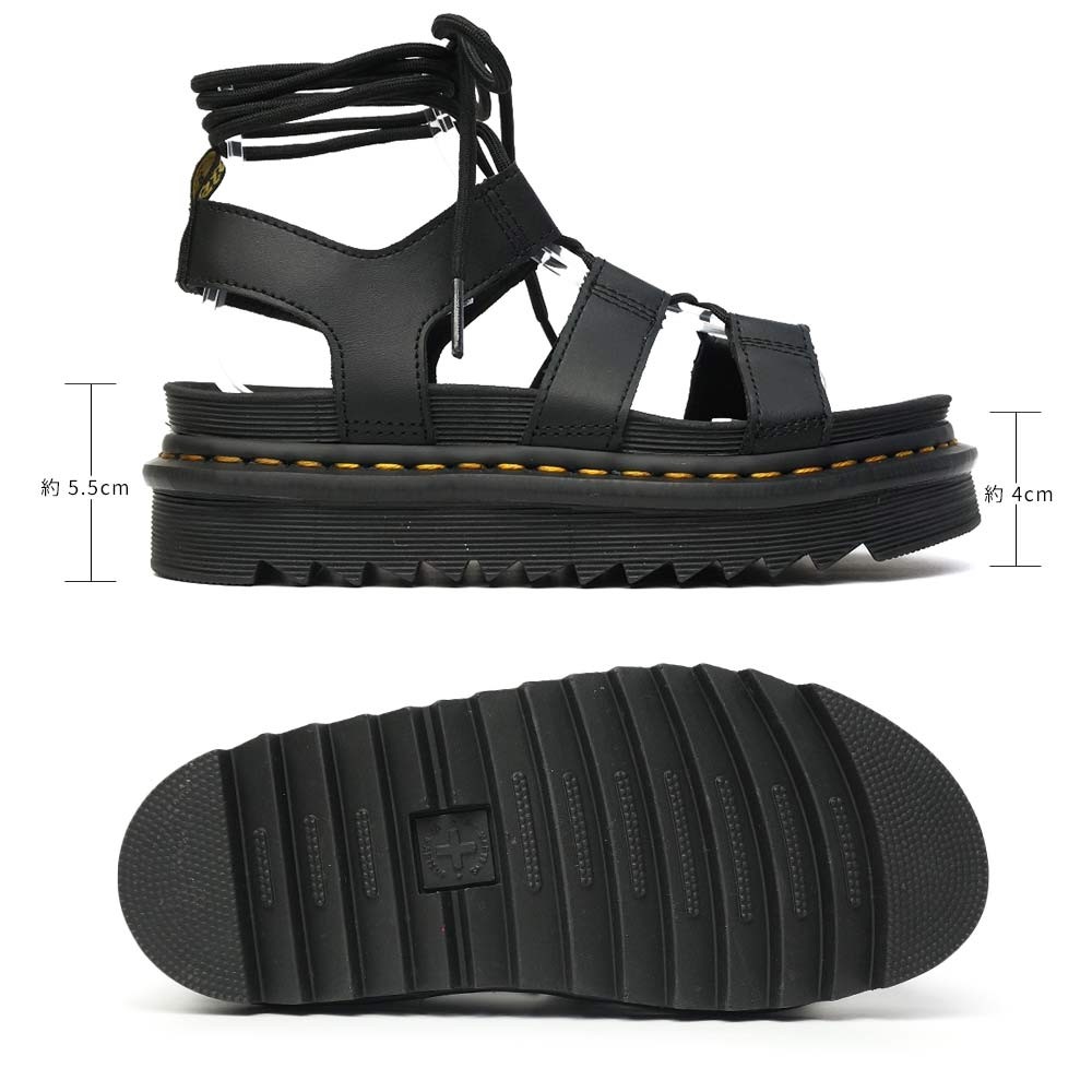 Dr Martens★NARTILLA★レースアップ サンダル★BLACK ATHENA NARTILLA サンダル
