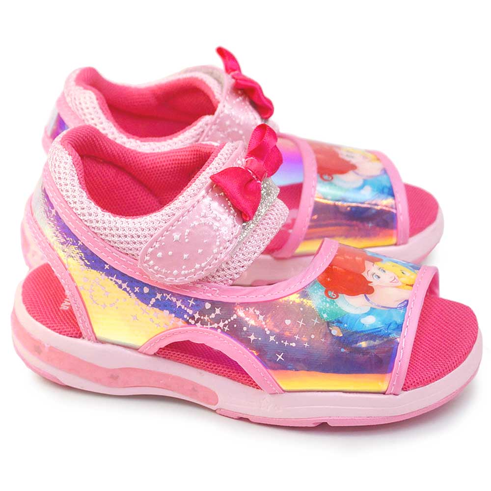 ディズニー プリンセス 光る靴 DN C1332 サンダル キッズ マジック式 子供靴 ムーンスター