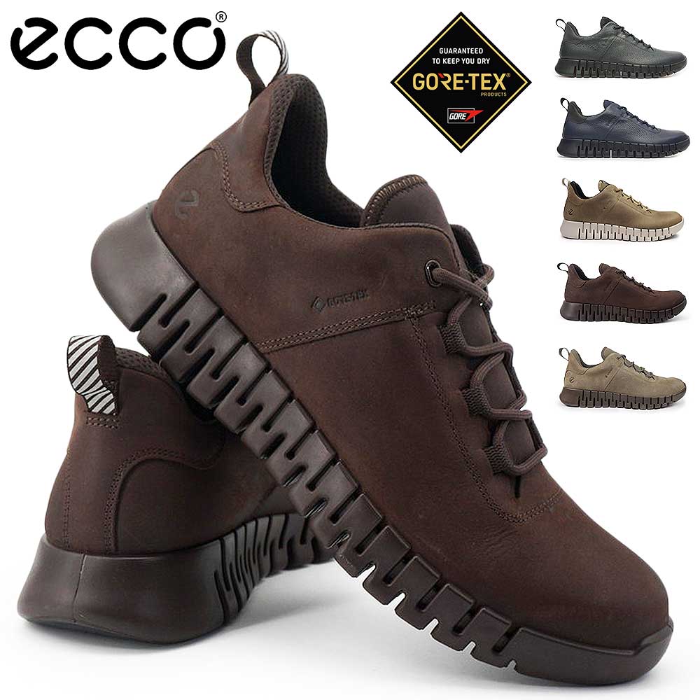 【未使用級】ECCO エコー GRUUV レザー スニーカー GORE-TEX ecco（エコー） 靴 メンズ 防水 レザースニーカー 525224 ECCO GRUUV