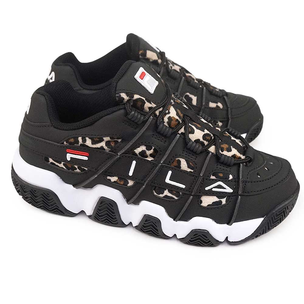 フィラ FILA WFW25059-014M メンズ靴 靴 シューズ 2E相当 スニーカー 厚底 F/BARRICADEHG バリケード ボリュームソール ローカットスニーカー 人気 ブランド ブラック×レオパード柄 FILA（フィラ） 厚底スニーカー バリケード XT97 レオパード WFW25059