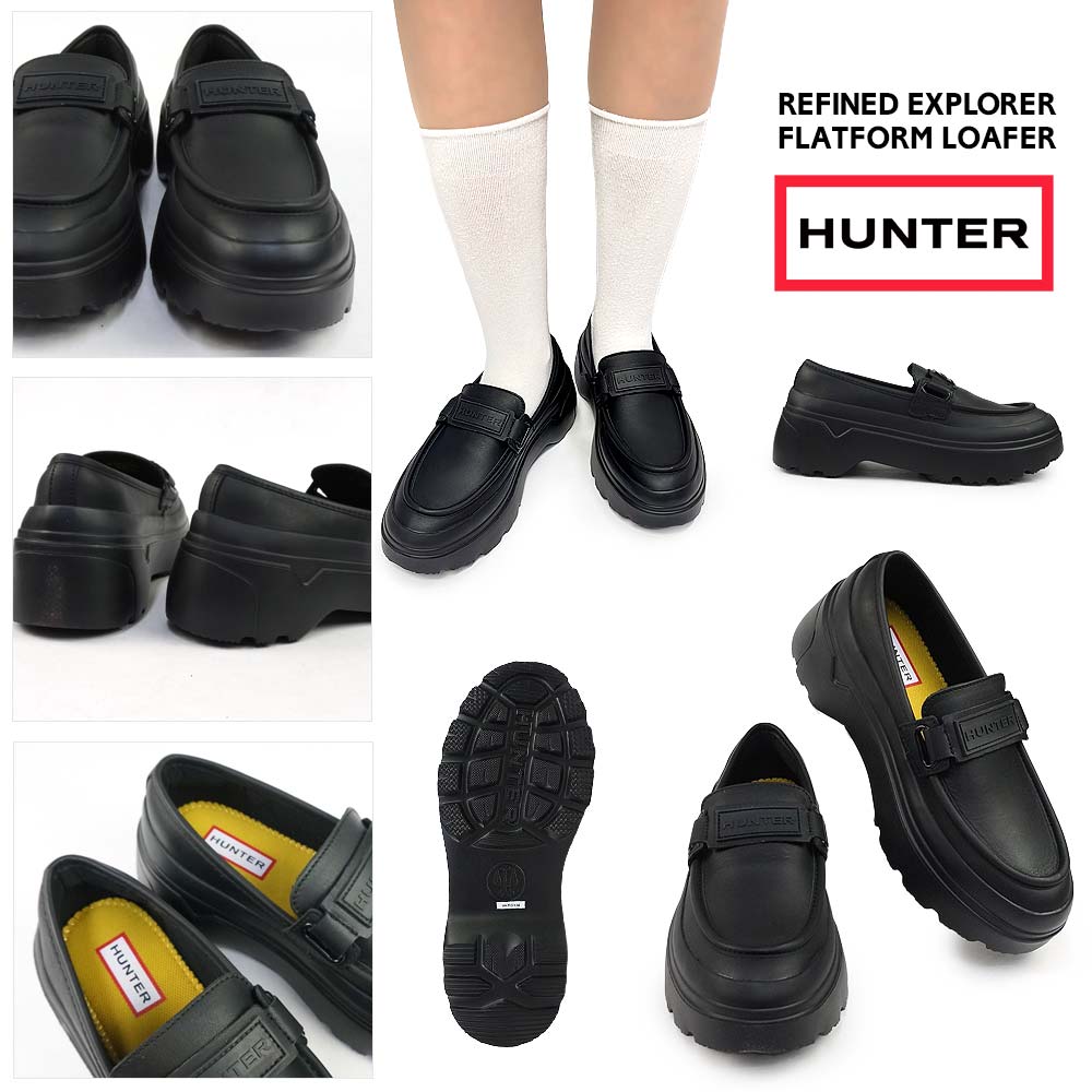 HUNTER（ハンター） ローファー 厚底 UFF2251LEA レディース メンズ