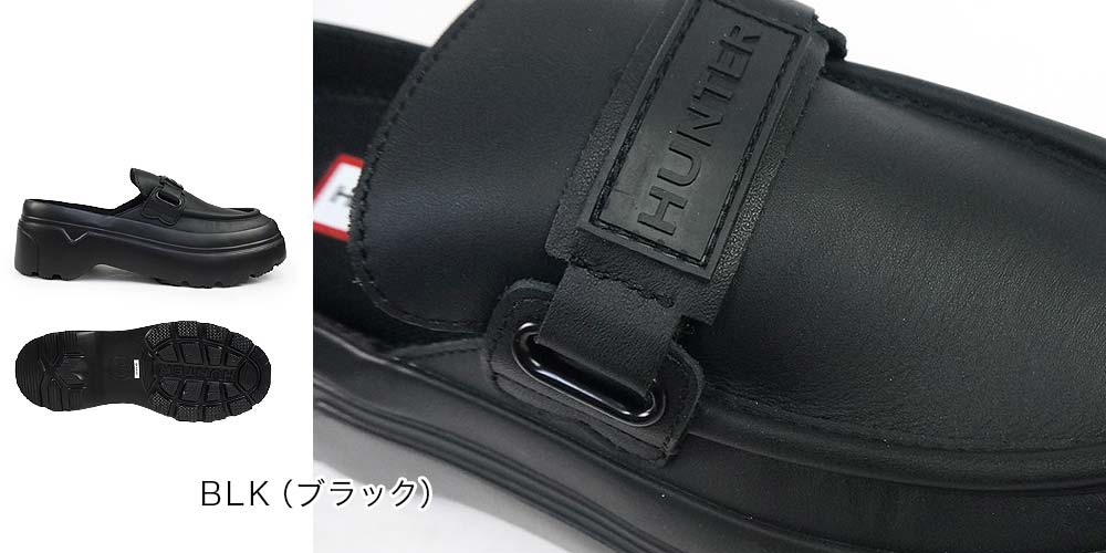 HUNTER（ハンター） ローファー ミュール レディース 厚底 WFF3103LEA
