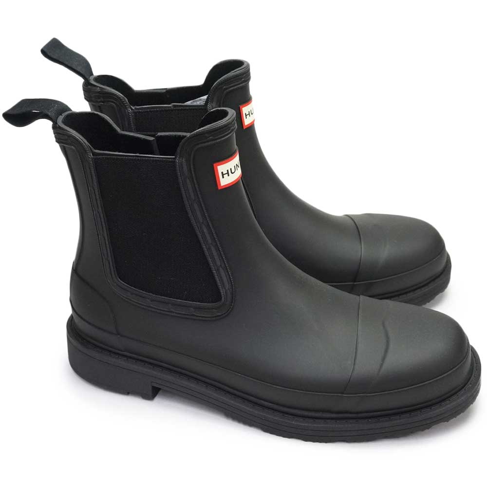 ハンター 長靴 WFS1018RMA コマンド チェルシー ブーツ ビーガン認定 マット レディース サイドゴア ショート :hnt