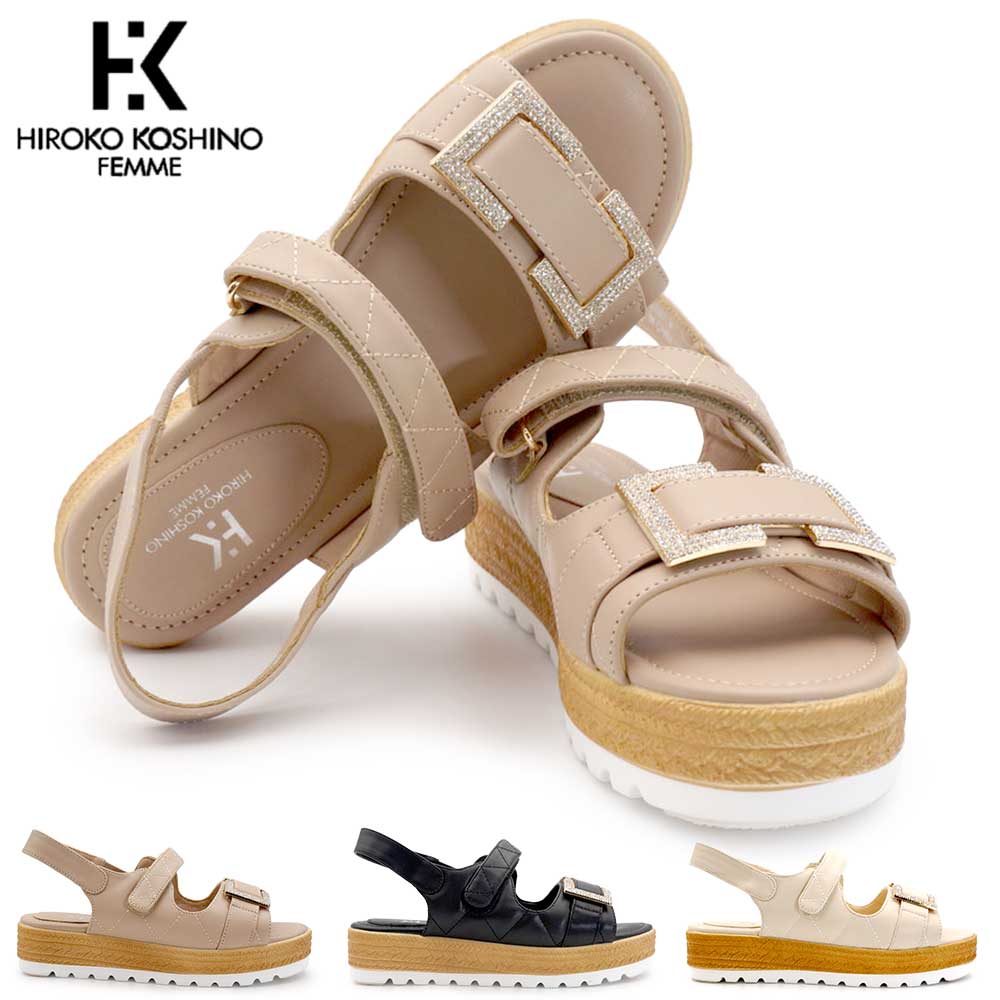 HIROKO KOSHINO（ヒロコ コシノ） ファム 厚底サンダル レディース