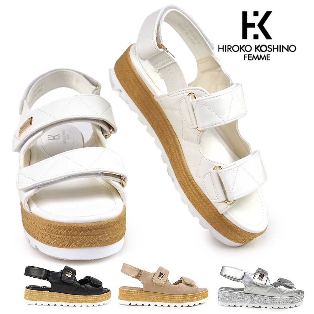 HIROKO KOSHINO ヒロココシノ ファム 厚底サンダル レディース