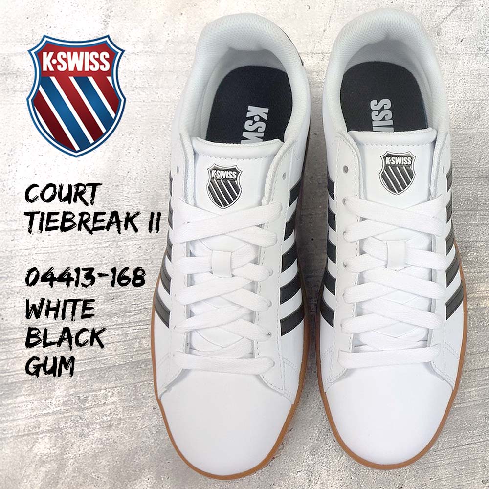 K-SWISS（ケースイス） メンズスニーカー 白 ローカット 04413 レザー