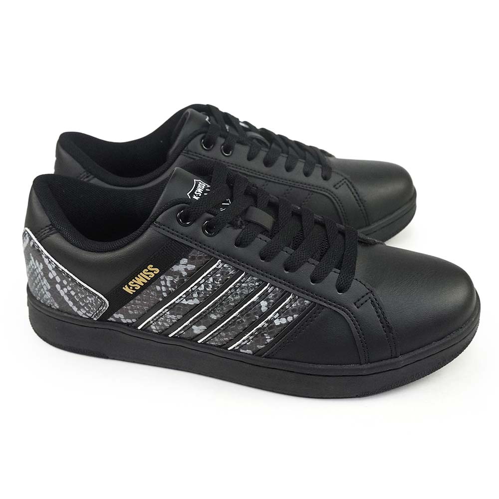 K-SWISS（ケースイス） メンズスニーカー 白 黒 パイソン柄 ローカット
