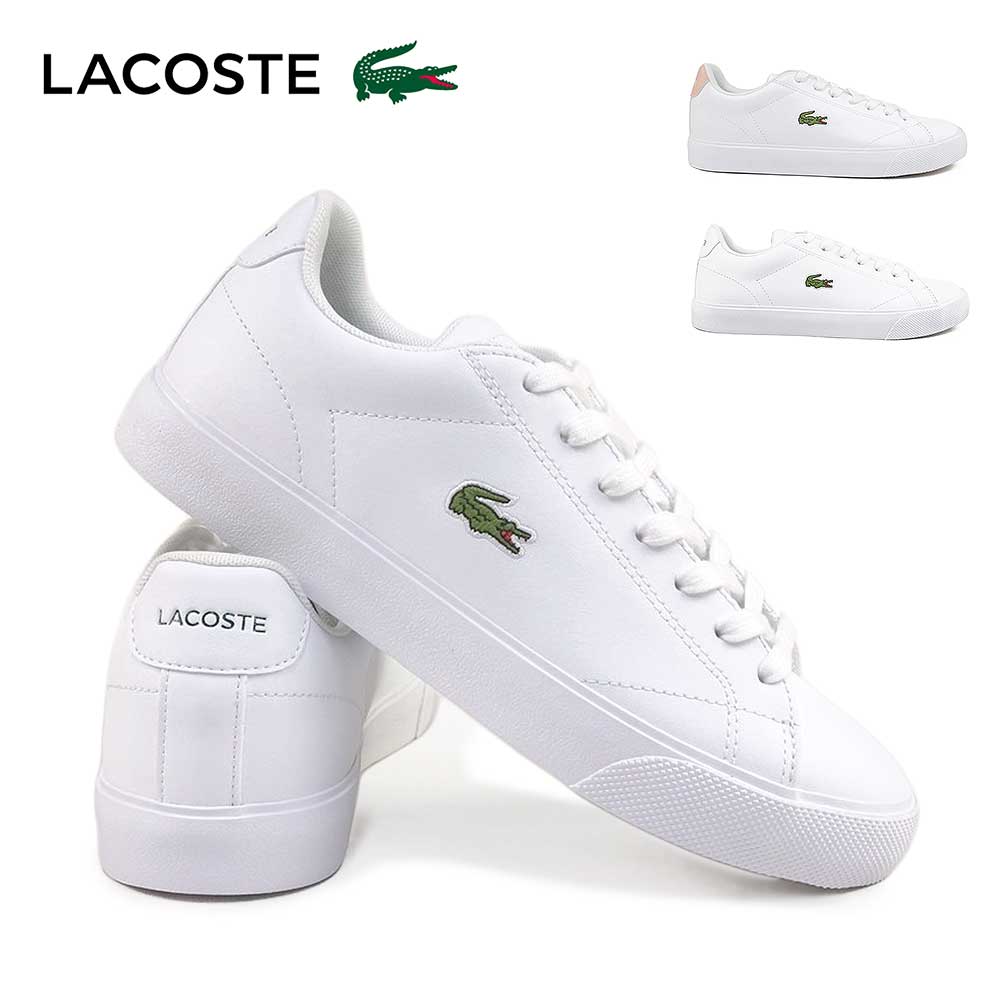 LACOSTE（ラコステ） スニーカー レディース 白 靴 レザー シューズ