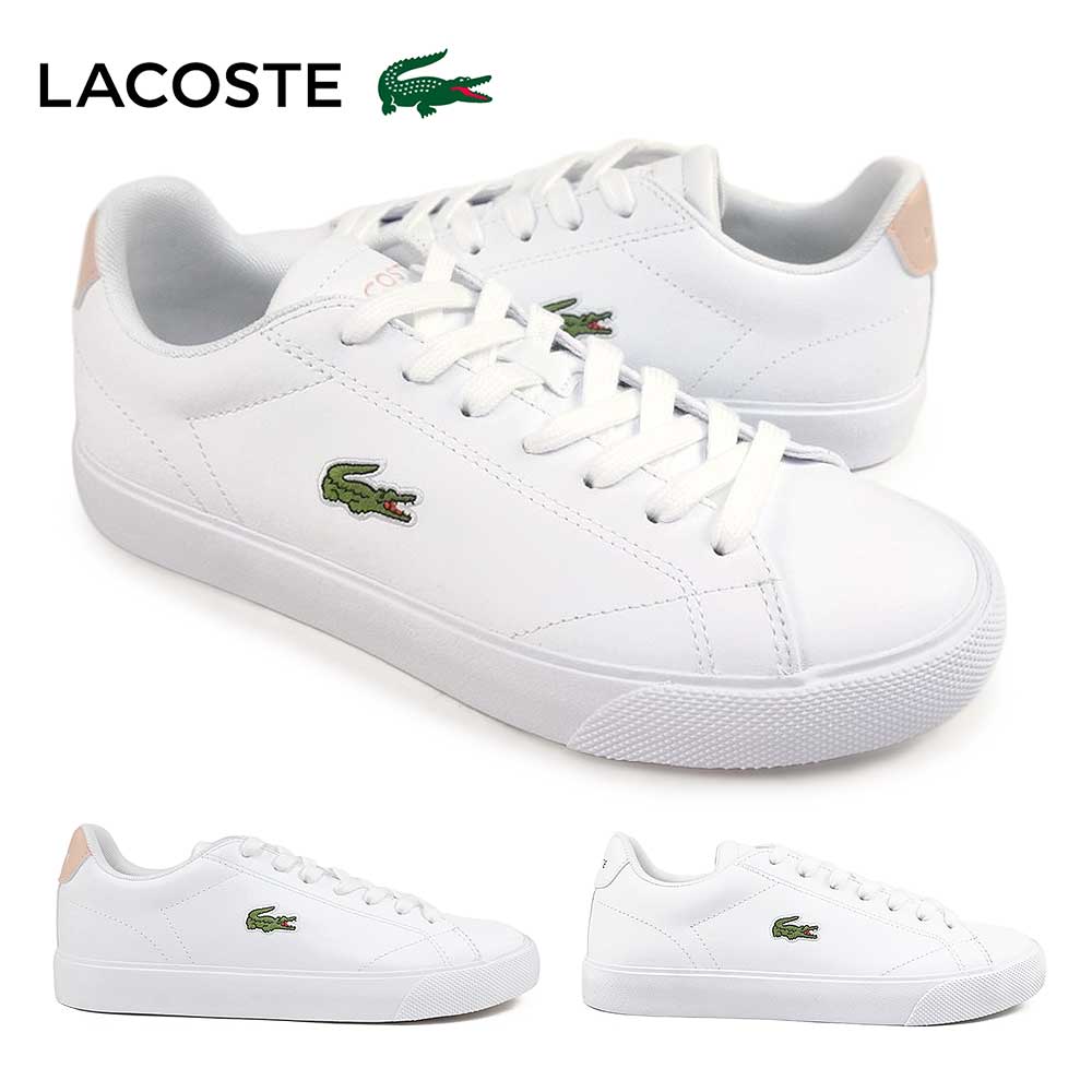 LACOSTE（ラコステ） スニーカー レディース 白 靴 レザー シューズ