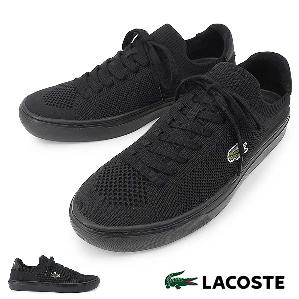 新品LACOSTE ブラック　ホワイト バイザー　定価16000円　ラコステ LACOSTE（ラコステ） メンズ スニーカー 49CMA0004 LA PIQUEE 2.0 125