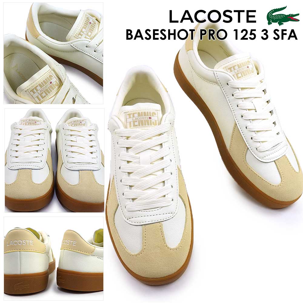 ラコステ スニーカー レディース ベースショット プロ 125 3 SFA 49SFA0030 レザー コートシューズ | LACOSTE | 02