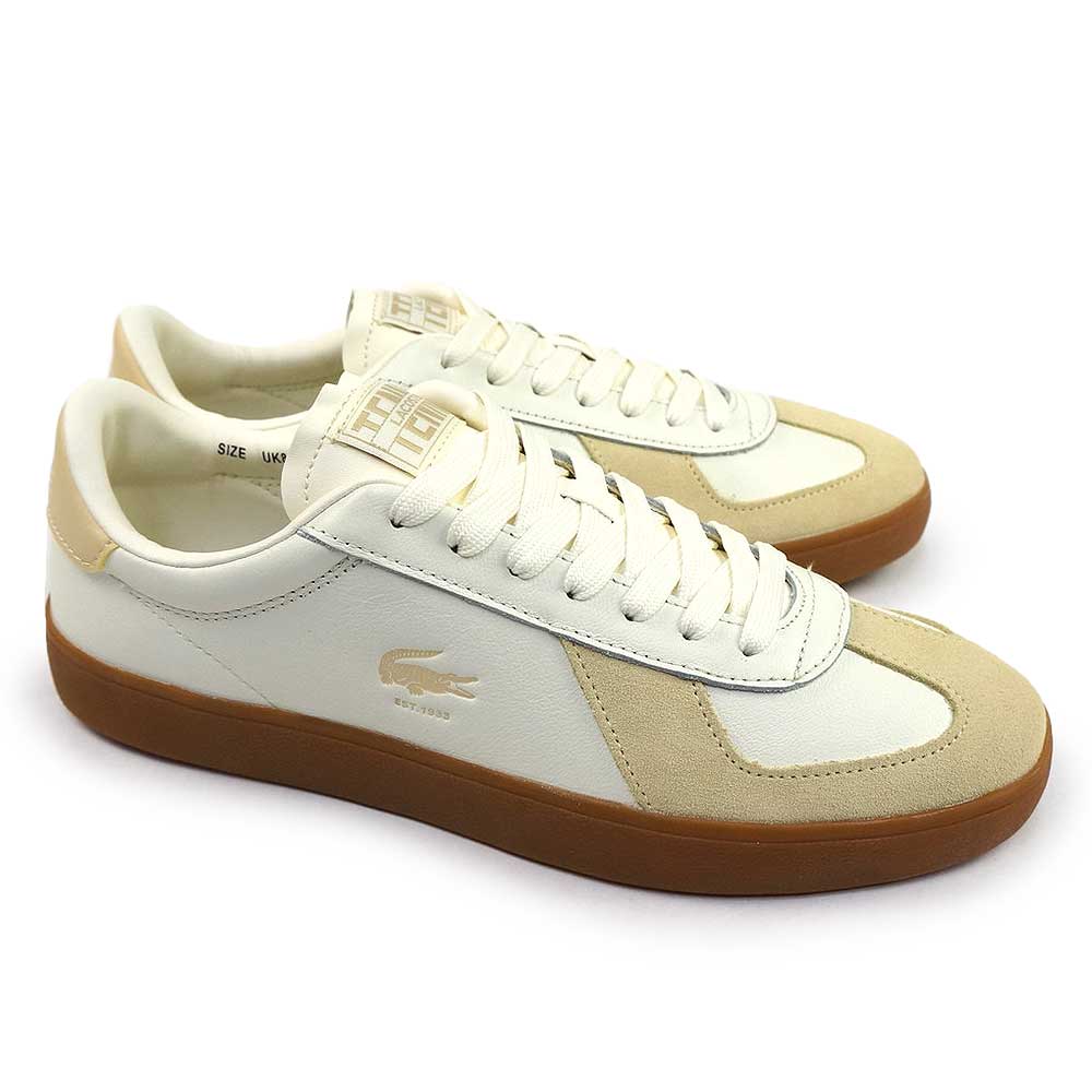 *LACOSTE* BASESHOT PRO 125 4 SMA レザースニーカー Lacoste BASESHOT PRO 125 4 SMA White | BSTN Store
