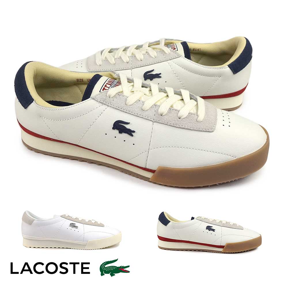 LACOSTE（ラコステ） メンズ スニーカー 靴 白 オーラ 225 SMA