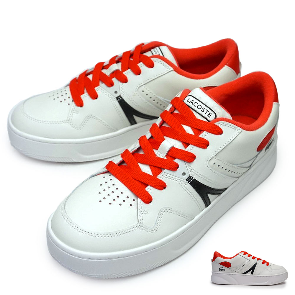【入手困難⭐LACOSTE】白　赤　カナダ国旗　ワニロゴ入り　サイズ2 lstsm01174-02.jpg