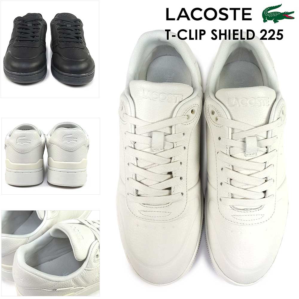 LACOSTE（ラコステ） 防水スニーカー メンズ 靴 黒 白 レザー T