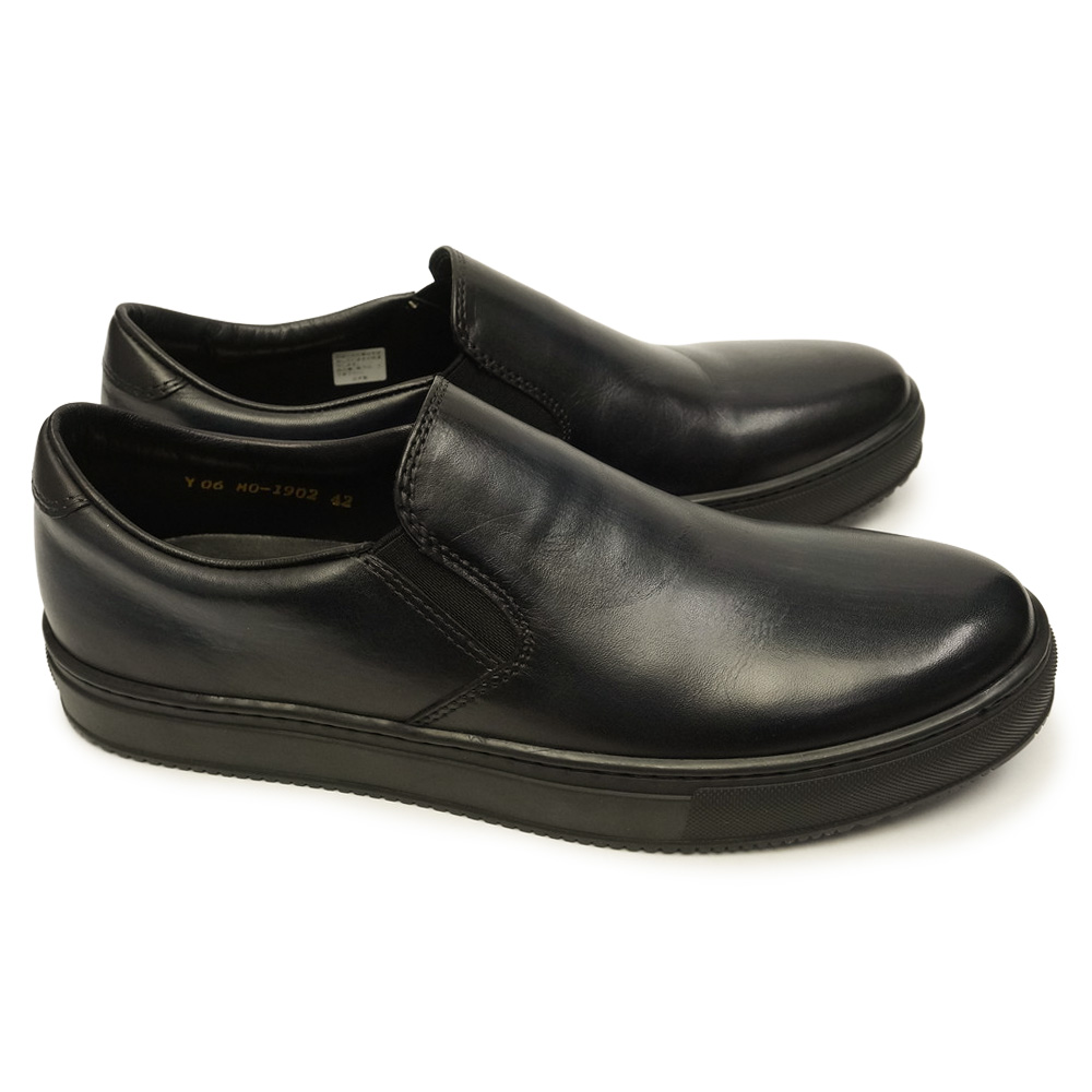 MonModel メンズ レザースニーカー MO-1902 千手染 スリッポン 本革