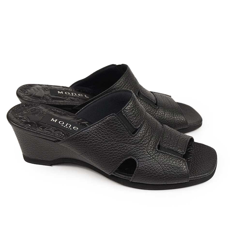 モネ サンダル レディース ミュール 331540 ウエッジソール 美脚 日本