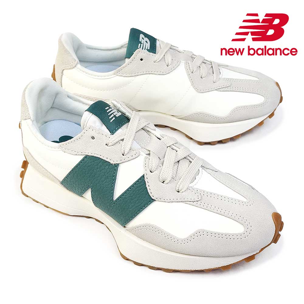 ニューバランス　スニーカーWS327GA グリーン New Balance WS327GA WHITE/GREEN（ニューバランス WS327GA