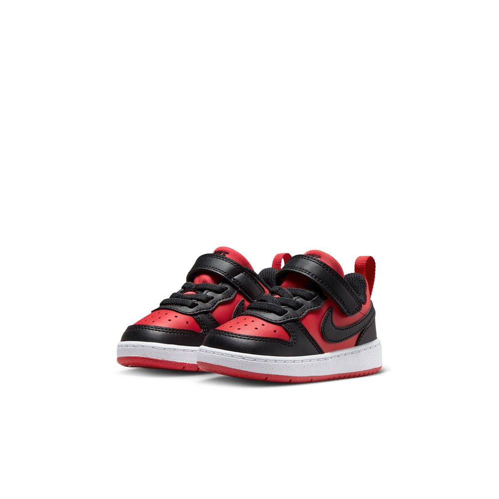 ナイキ ベビー スニーカー コート ボロー LOW リクラフト TD DV5458 600 ブラック レッド キッズ | NIKE