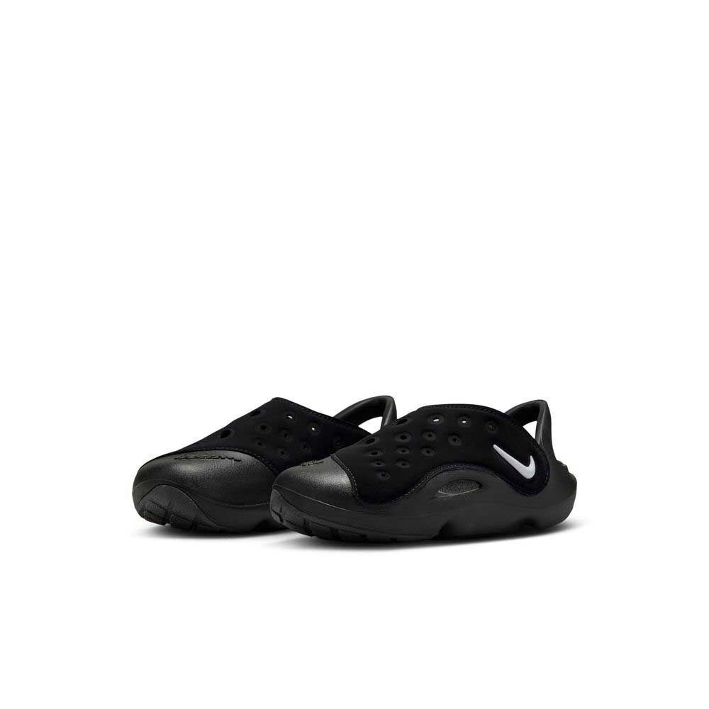 Nike ブラック サンダル AIRロゴ付き NIKE（ナイキ） キッズ サンダル アクアスウッシュPS FN0876 002