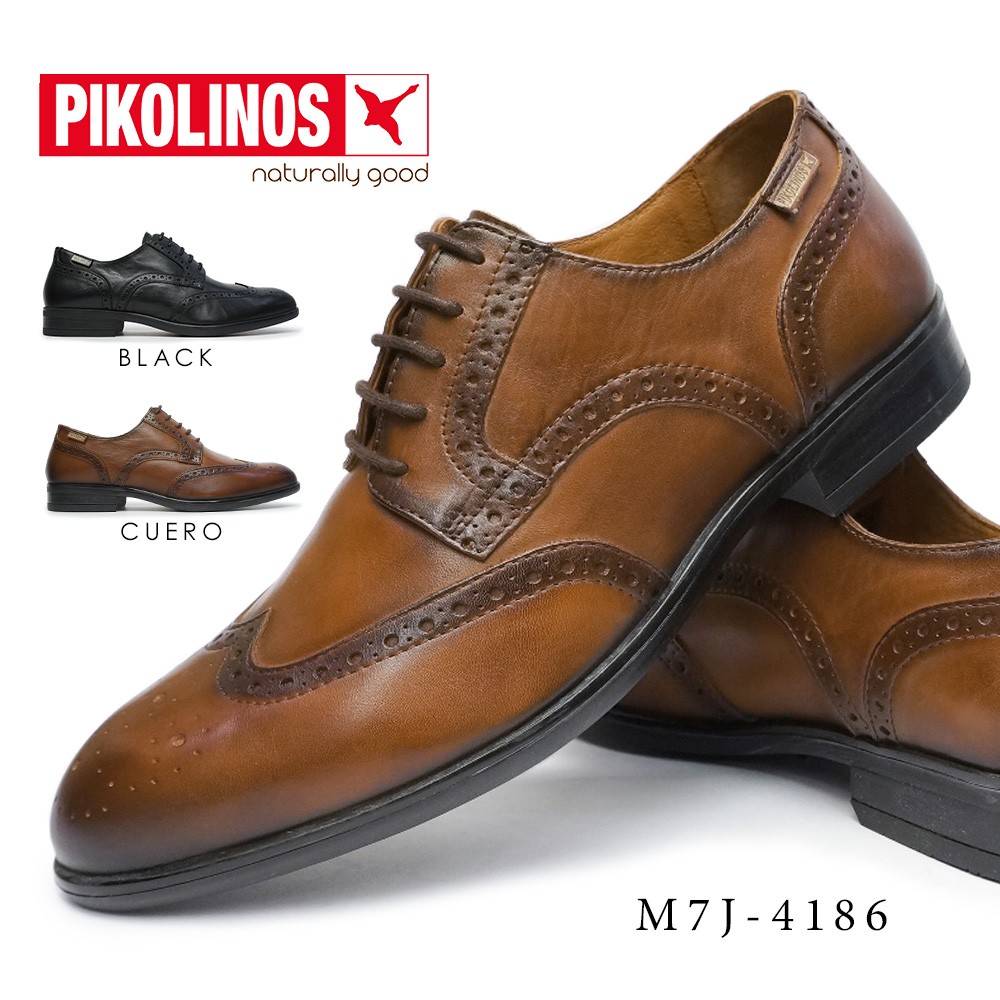 PIKOLINOS ピコリノス 靴 メンズ M7J-4186 ウイングチップ PK-337 本革
