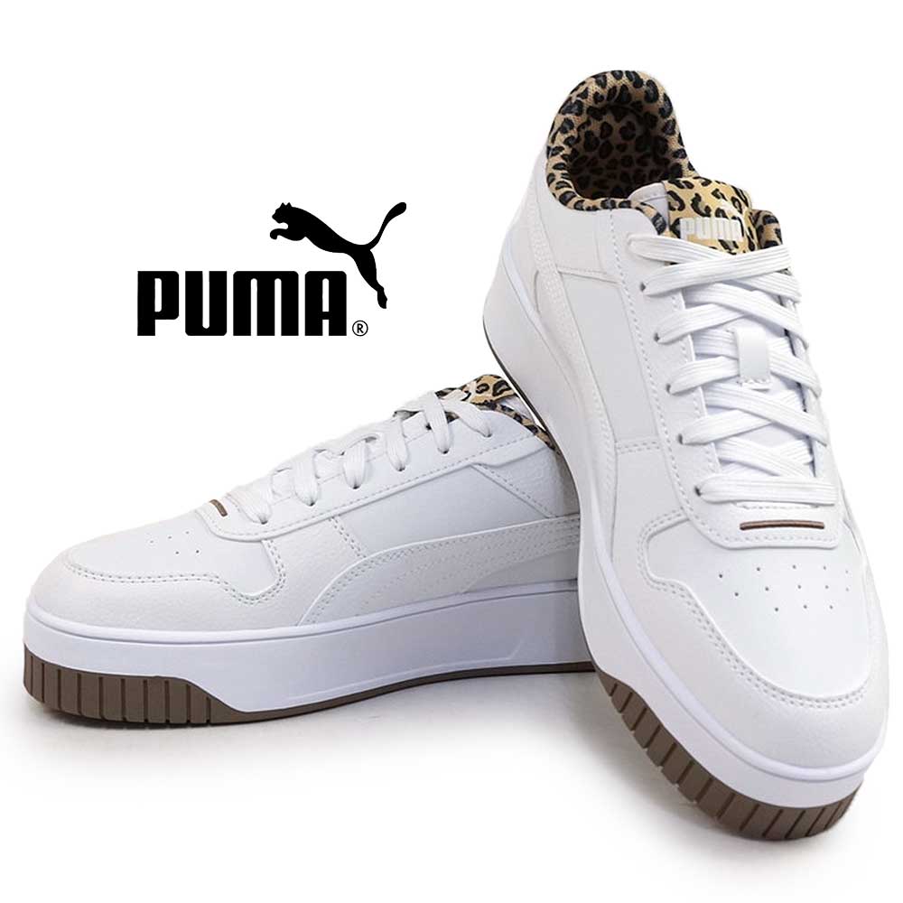 PUMA キャリーナ ストリート・ レオパード・厚底★24★新品・未使用品 PUMA 25%off ヒョウ柄 プーマ 厚底 レディース スニーカー