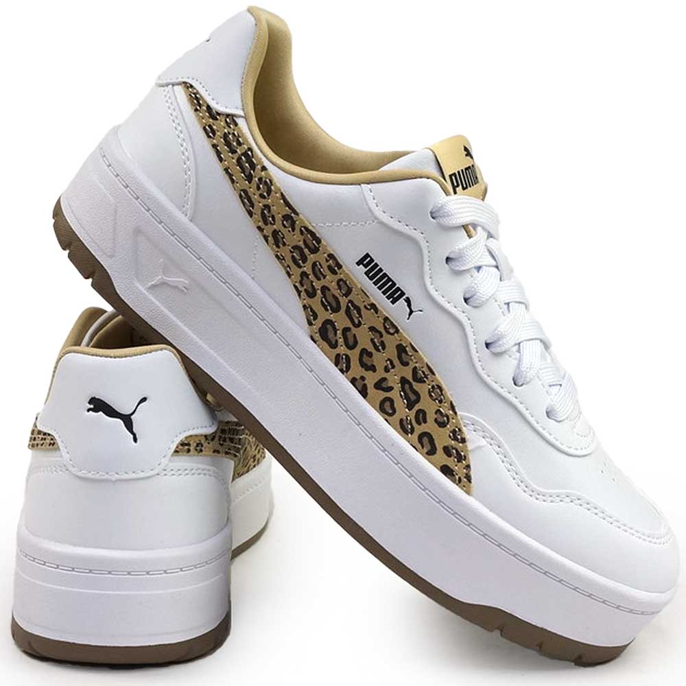【緊急SALE 新品・未使用】PUMA 厚底 スニーカー 白 PUMA 30%off プーマ レディース 厚底 スニーカー ヒール高4cm