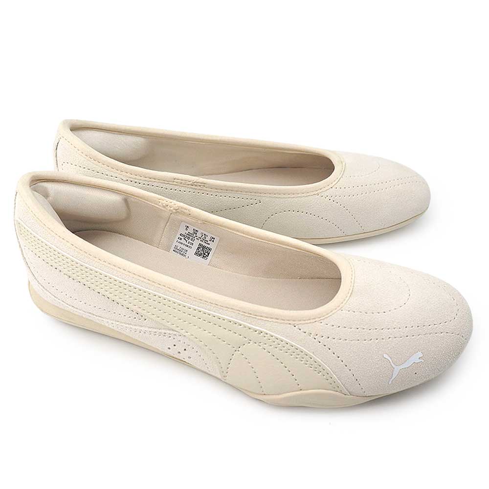 PUMA フラットシューズ ホワイト 406310-02 PUMA（プーマ） レディース スニーカー 406310 ウィメンズ キャッチ