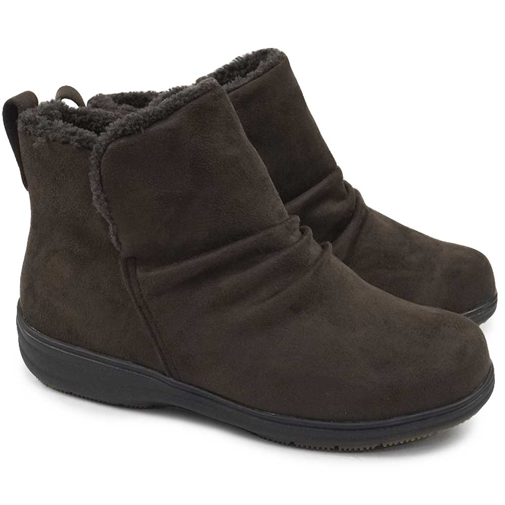 パンジー レディース ブーツ 4690 ショート 幅広 5E 生活防水