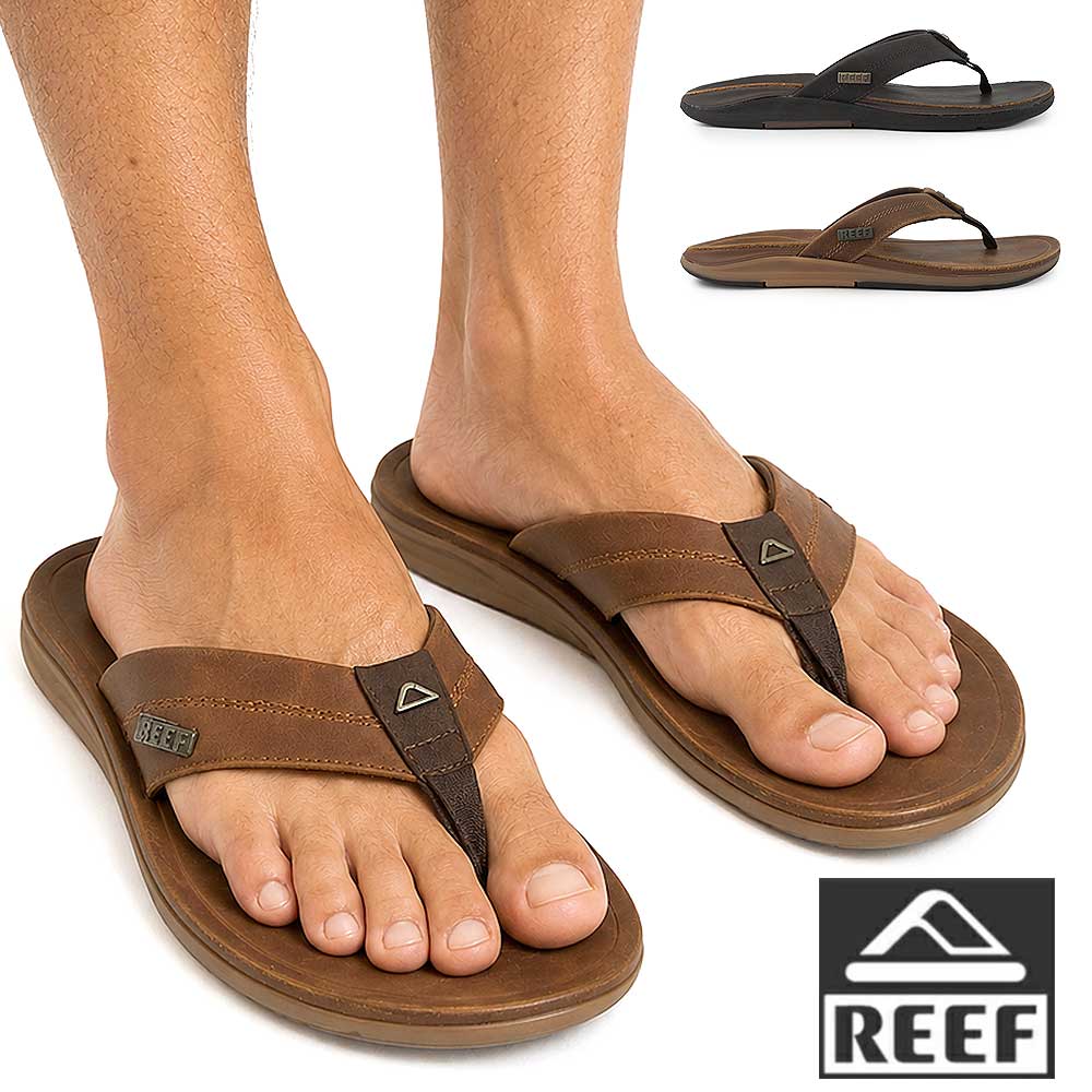 REEF（リーフ） トングサンダル メンズ LEATHER OFFSHORE レザー