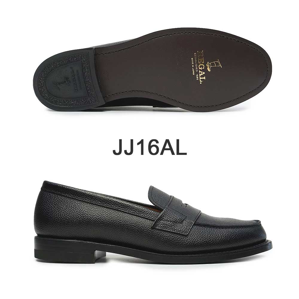 REGAL（リーガル） メンズ ローファー JJ16 AL 2E 本革 日本製 型押し
