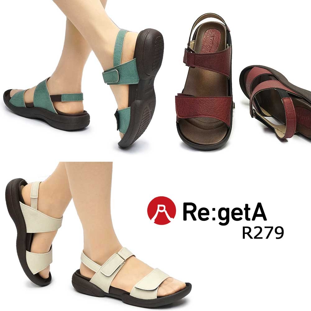 リゲッタ レディース サンダル R279 フラット ストラップ バックベルト 日本製 コンフォート | Regetta Canoe | 07