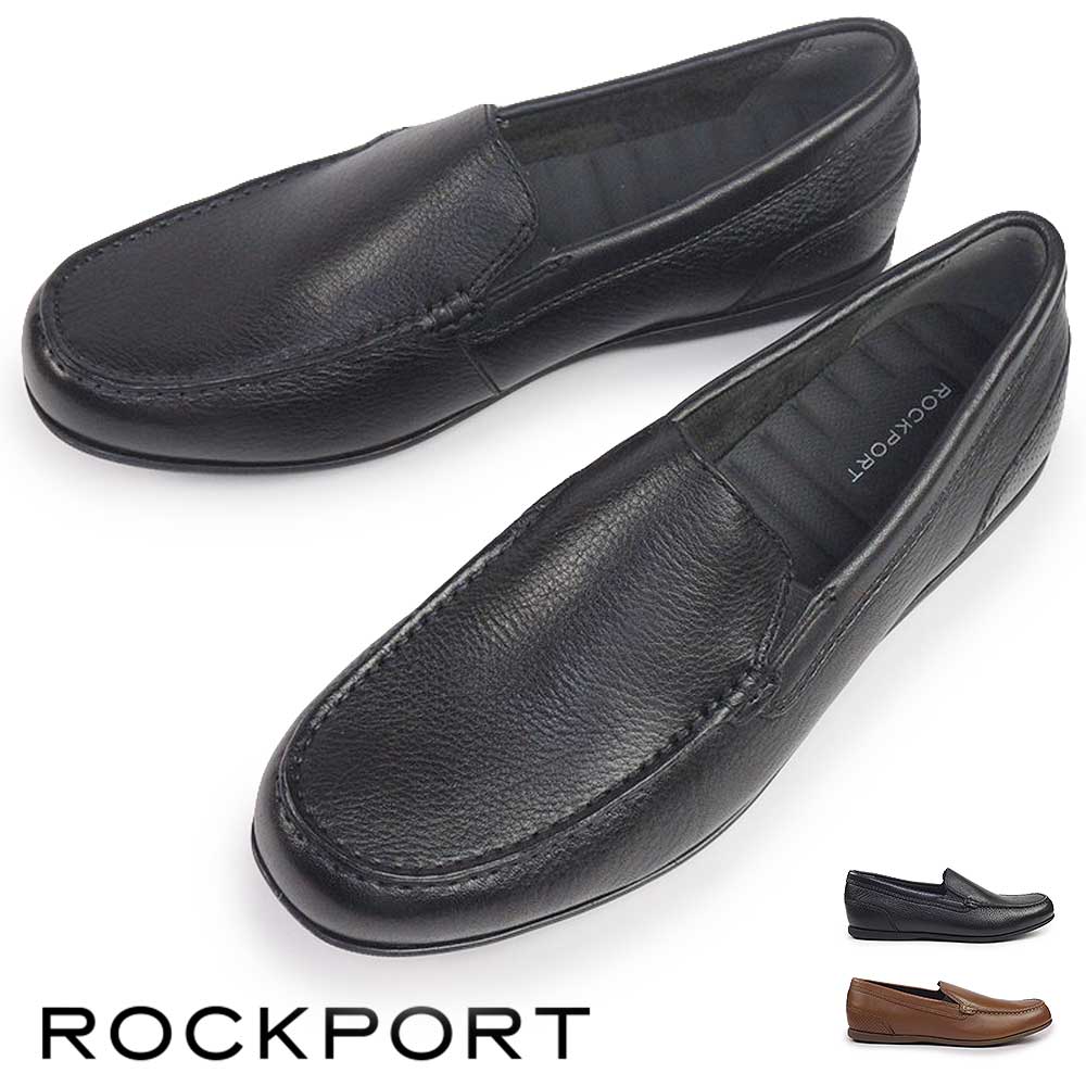 ROCKPORT（ロックポート） 靴 メンズ マルコム スリッポン 薄底 ワイド