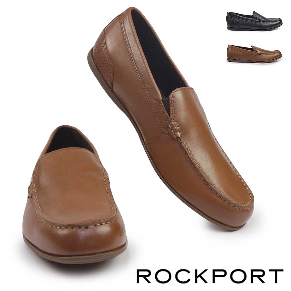 ROCKPORT（ロックポート） 靴 メンズ マルコム スリッポン 薄底 ワイド