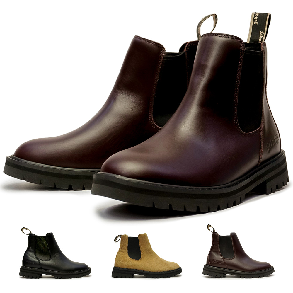 Schott N.Y.C ショット メンズ 防水 サイドゴアブーツ S24101