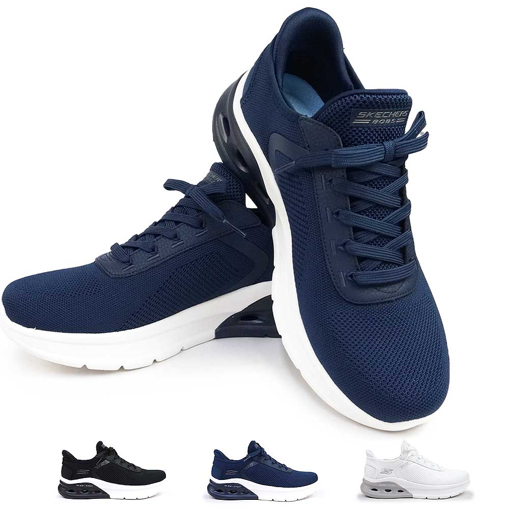 SKECHERS（スケッチャーズ） メンズ スニーカー スリップインズ 118317 ボブス アーク ウェーブス2.0 ウォーキング 軽量 ...