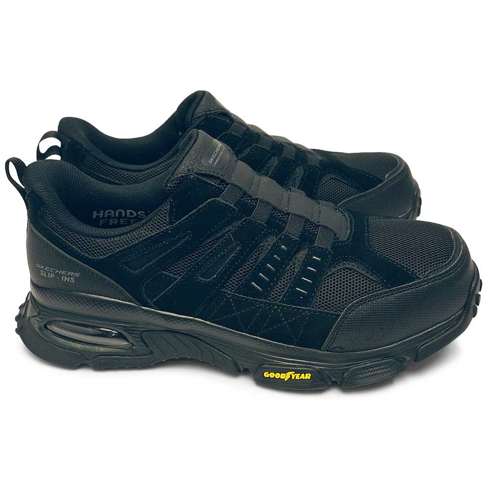 【25秋冬新作】 スケッチャーズ スリップインズ メンズ スニーカー 200240 先芯入り 非金属 作業靴 スケッチエア エンボイ ST SKECHERS（スケッチャーズ） スリップインズ メンズ スニーカー 200240