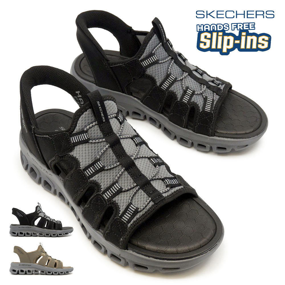 SKECHERS（スケッチャーズ） メンズ 厚底 サンダル スリップインズ