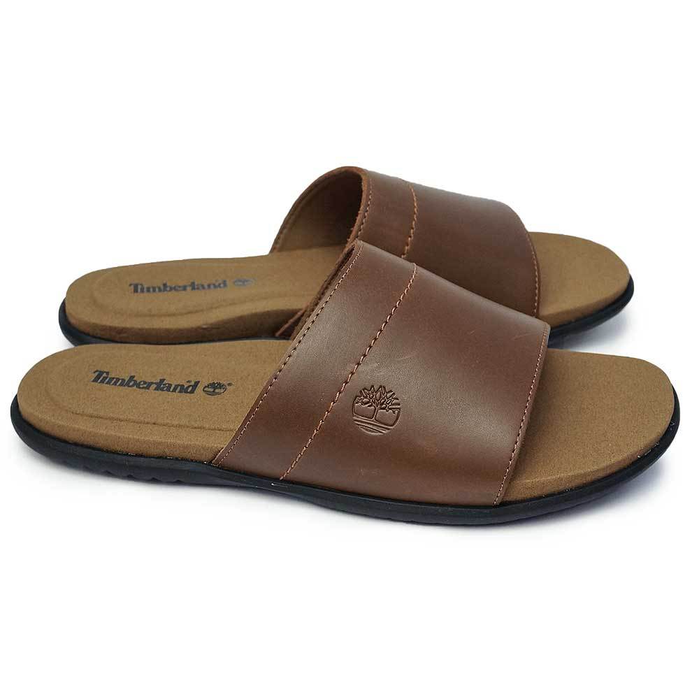 NEW【TIMBERLAND】快適☆履き心地◎ レザー スライドサンダル Timberland ティンバーランド サンダル メンズ ケスラーコーブ