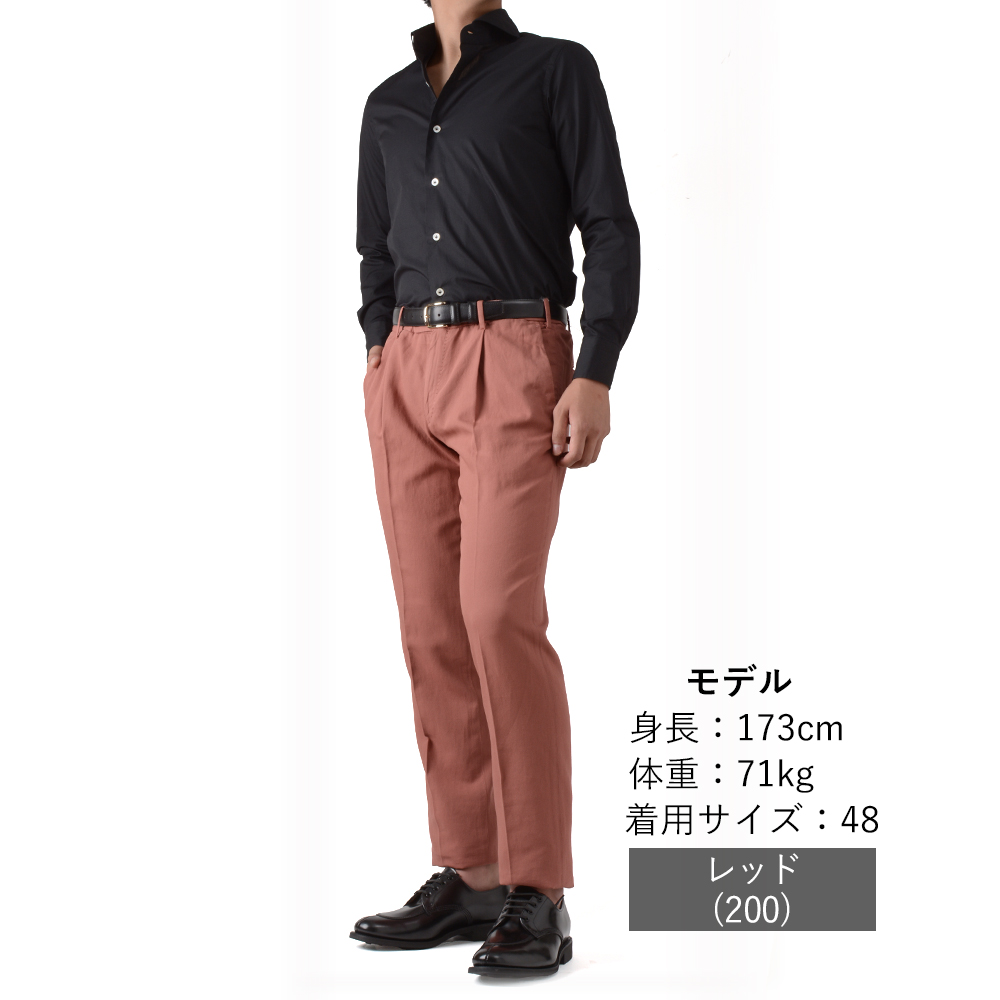 INCOTEX（インコテックス） 春夏秋 31型 コットンリネン ドレスパンツ