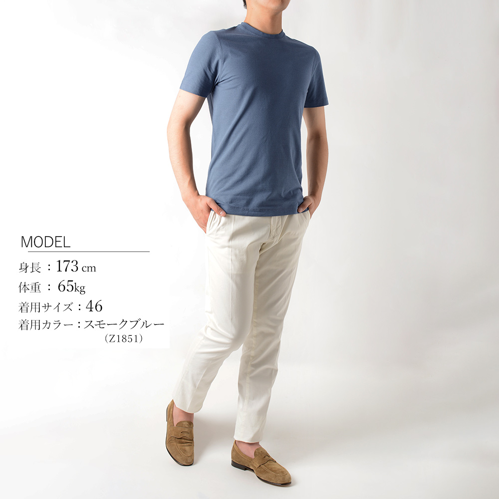 ZANONE（ザノーネ） 春夏 アイスコットン Tシャツ 接触冷感素材 815194