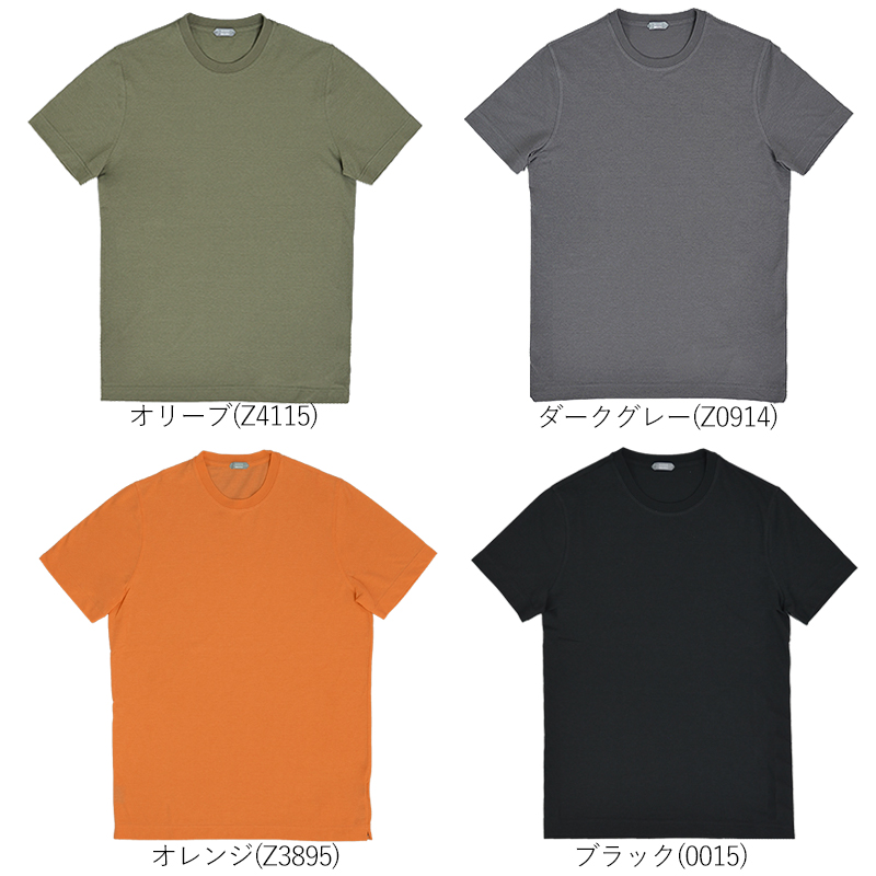 ZANONE（ザノーネ） 春夏 24ss アイスコットン Tシャツ 接触冷感素材