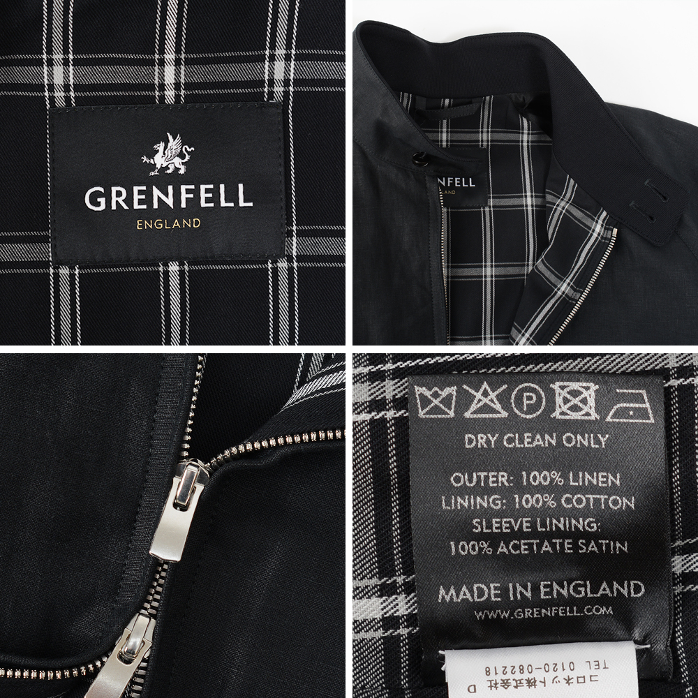 極美品 GRENFELLグレンフェル シャツジャケット38英国製ブラック 山タグ メルカリ
